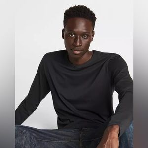 NEW Rag and Bone‎ Pratt Principal Long Sleeve Tee
Jersey T-Shirt in Black Size S